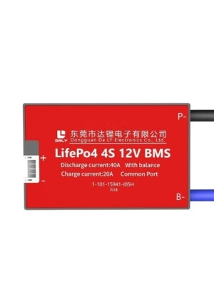 Daly 4S 40A LiFePO4 Balanslı BMS - Ortak Port