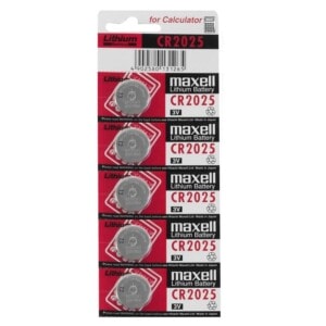 Maxell CR2025 3V Lityum Pil 5'li Paket
