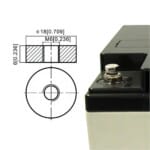 Orion 12V 40Ah Bakımsız Kuru Akü - Görsel 2